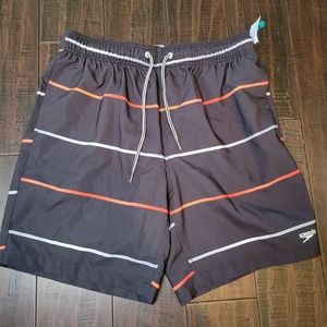 Speedo Black Swim Trunks sz Medium